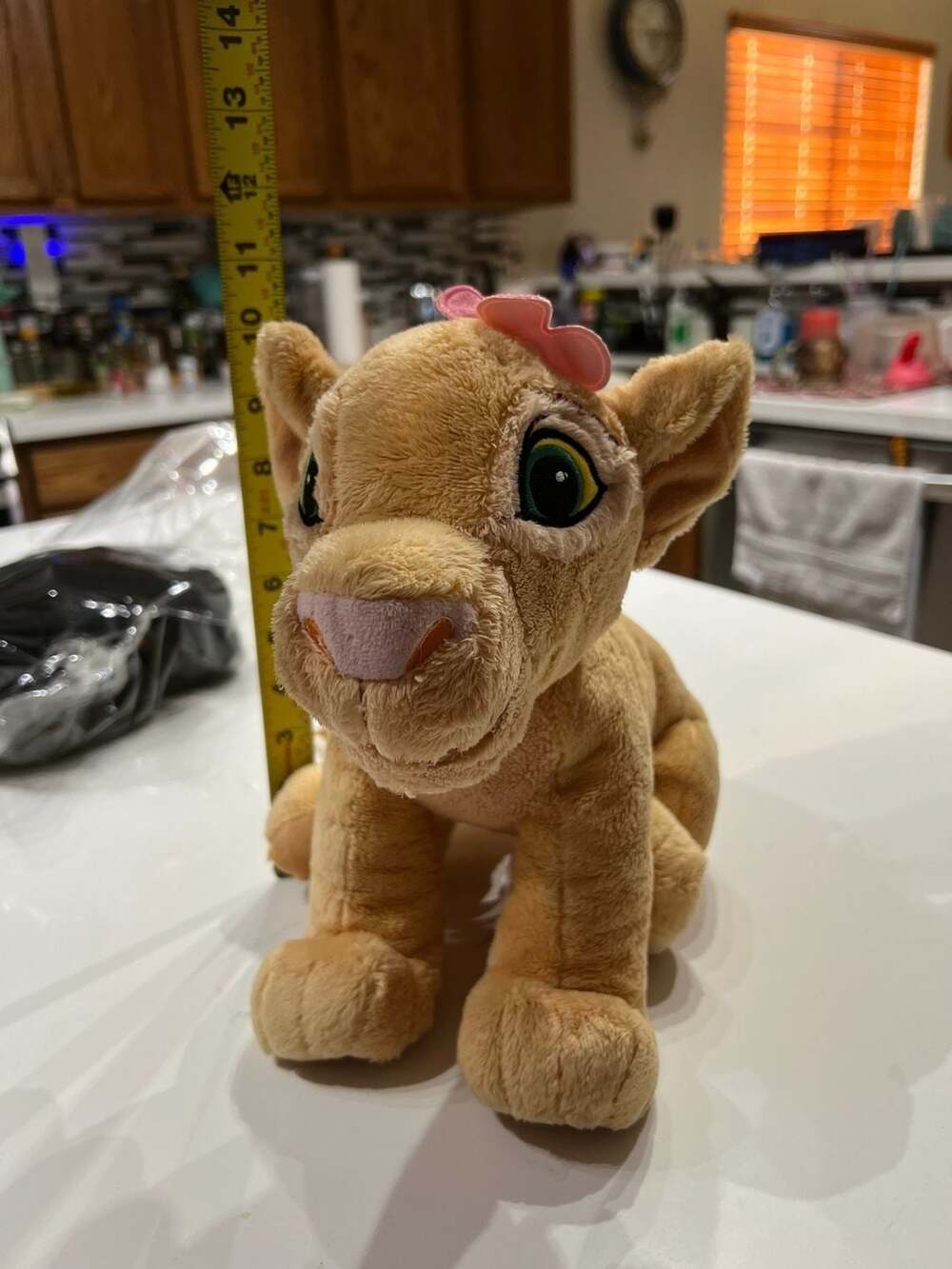 Disney Lion King Nala Lioness Plush Flower Ear Accent Stuffed Toy 10 inch